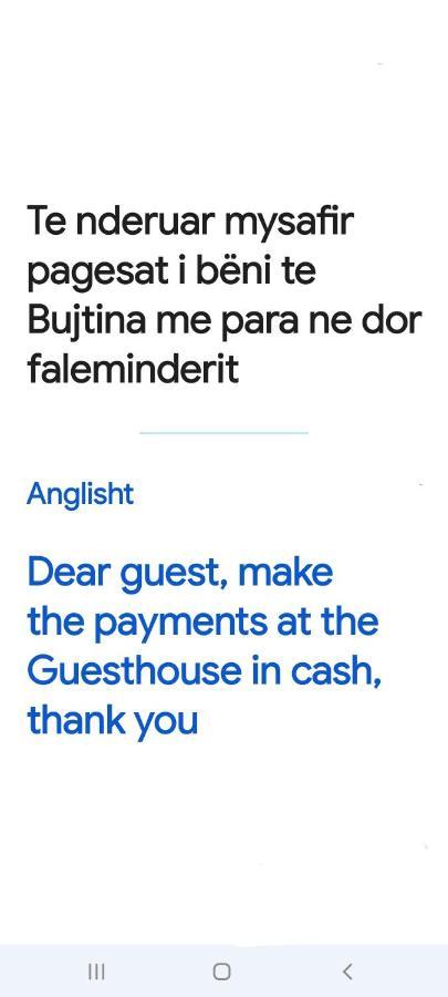 Bujtina Sherifaj Valbona Exteriör bild